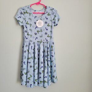 Dress Dot Dot Smile Girl's 3T/4T Toddler Blue Winter Twirl Cap Sleeve NWT